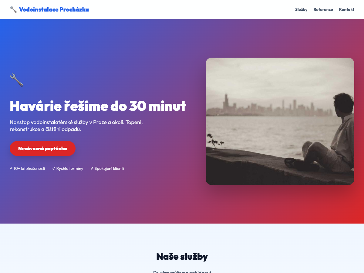 Web pro instalatéra