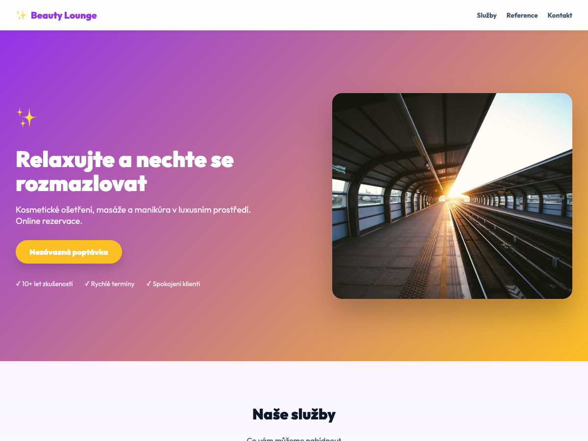 Web pro kosmetiku