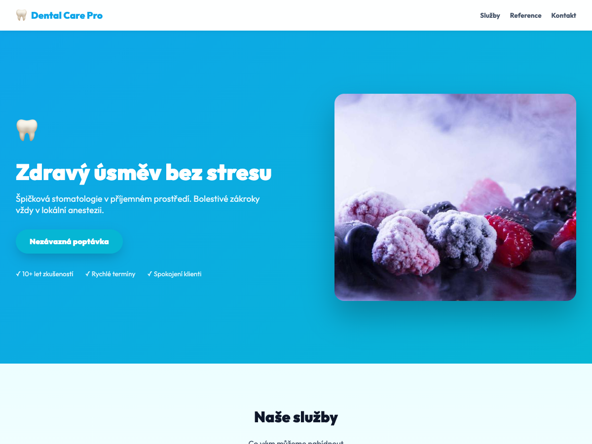 Web pro zubaře